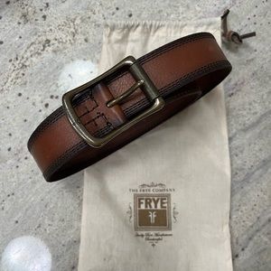 Frye Belt brown leather 40”